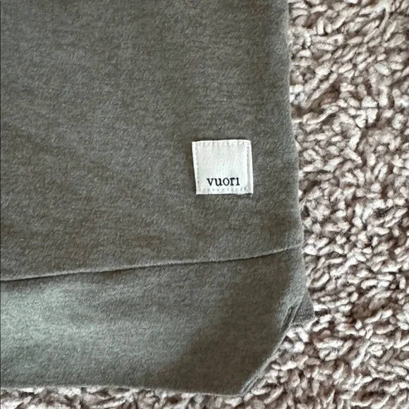 Vuori Halo Essential Olive Green Hoodie - Picture 2 of 3